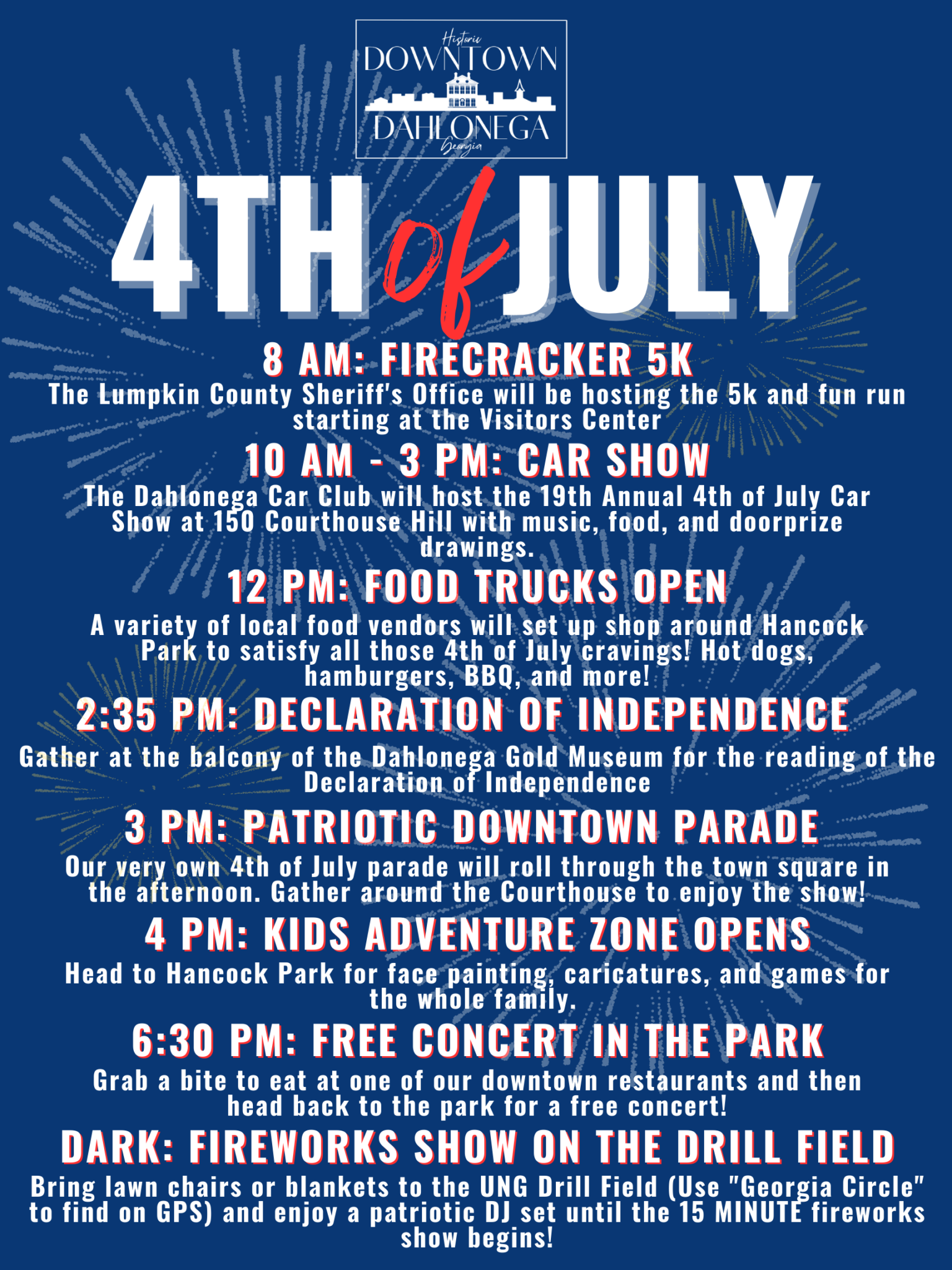 Dahlonega 4th of July Downtown Dahlonega